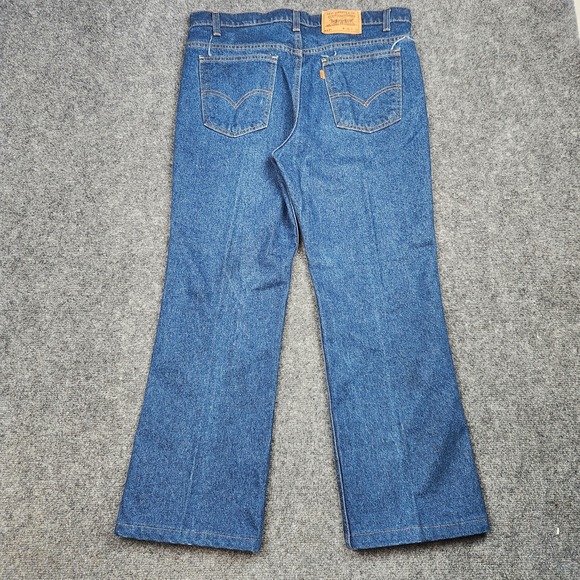 Vintage Levis 517‎ Jeans Mens 36x31 Blue Denim Bootcut Made USA Orange Tab 90s - Picture 3 of 15